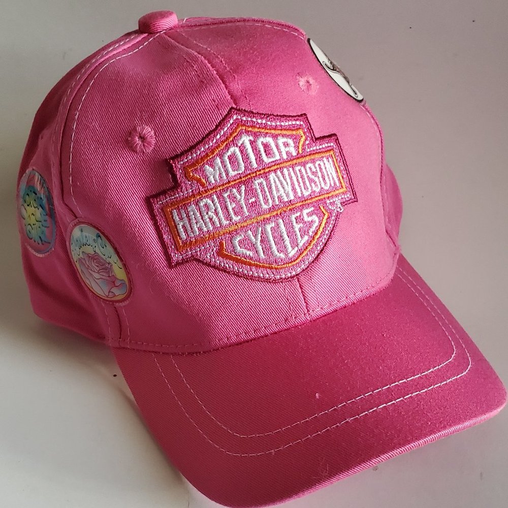 COPY - Harley Davidson Harley Girl Cap Hat Youth Kids Girls Pink - Adjustable -…